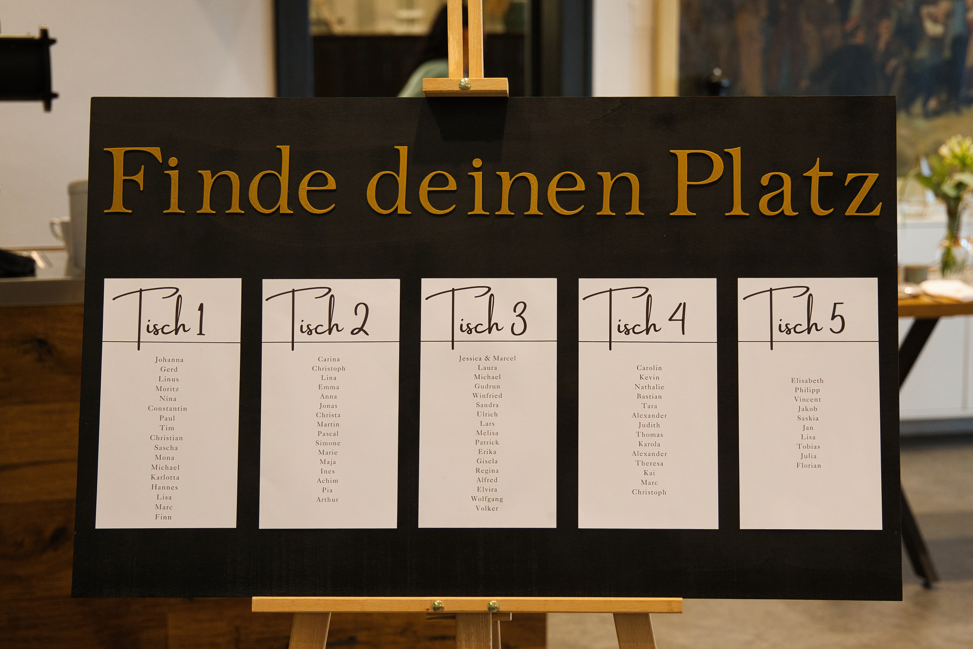 Sitzplan Hochzeit Göppingen – Tischkarten Deko