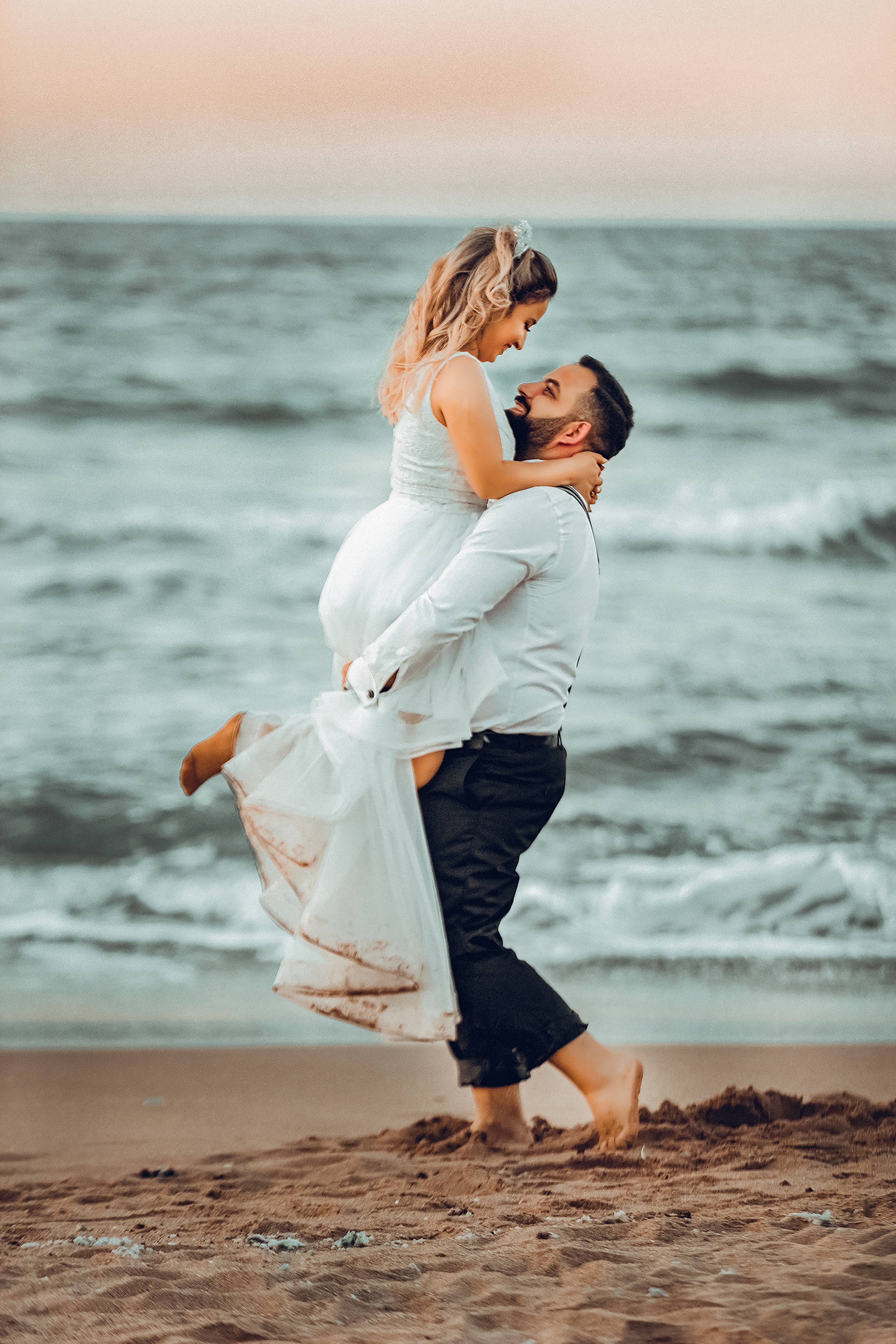 Hochzeit am Strand – Brautpaar Sascha Blei Fotografie